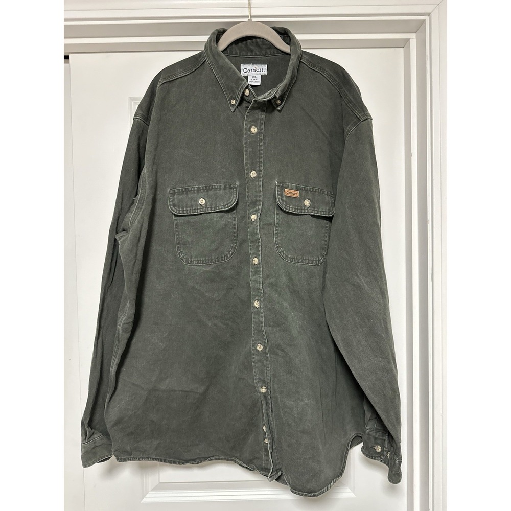 Carhartt, Men's‎ Vintage S113 Heavyweight Canvas Long Sleeve Work Shirt, 2XL
